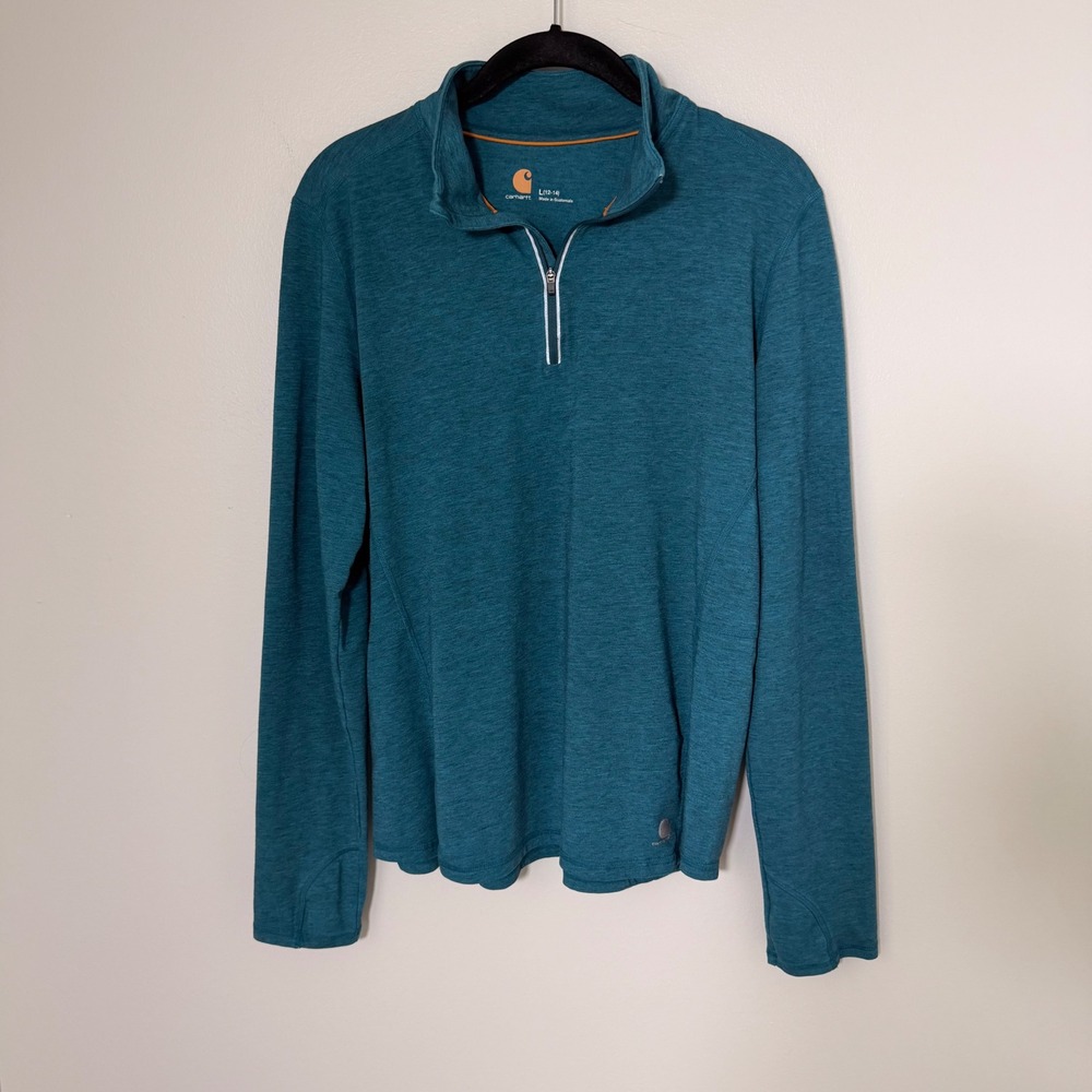 Carhartt Force Quick Dry Quarter Zip Lightweight Pullover (LG) Workwear Active - Picture 2 of 14